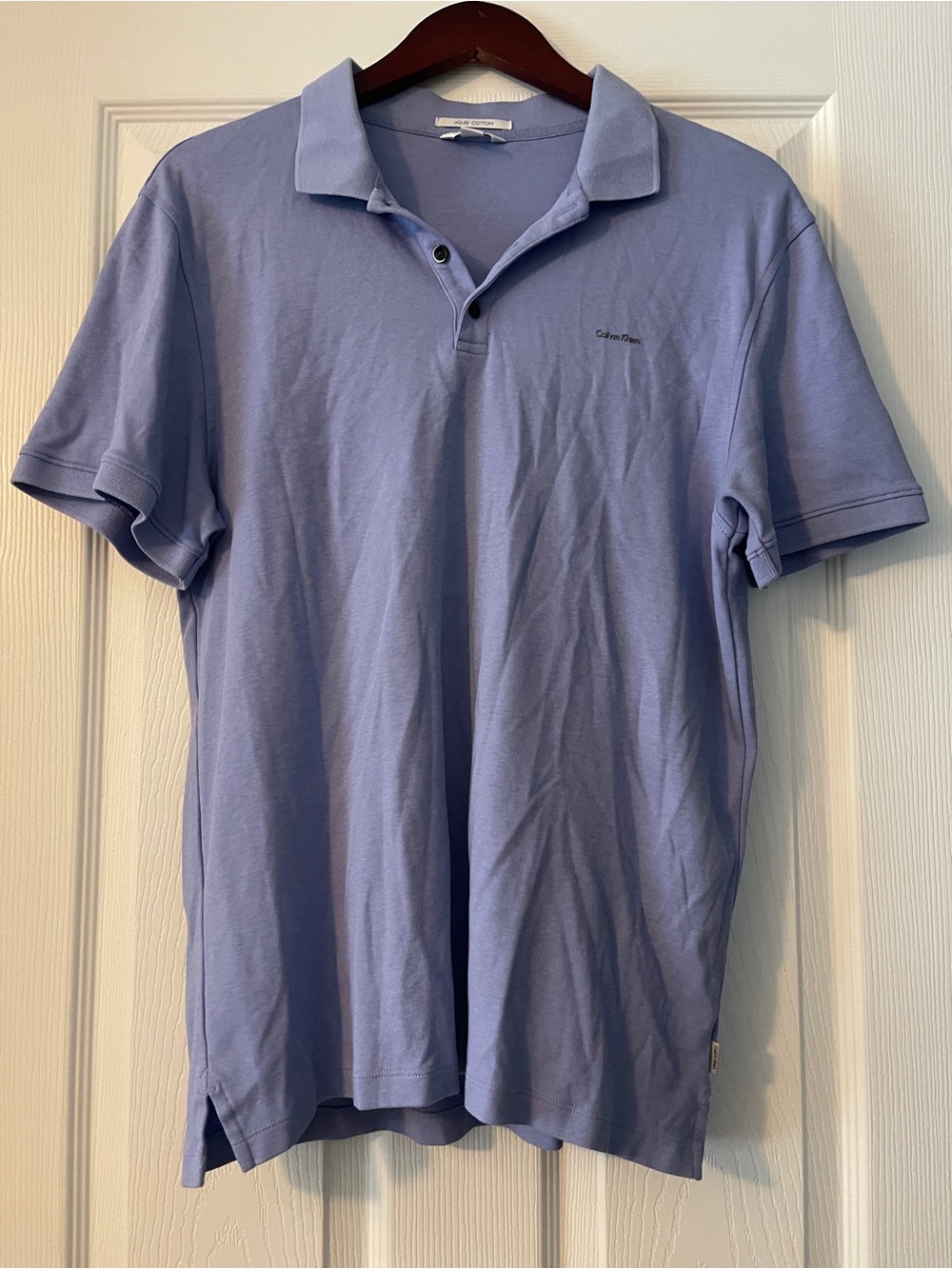 Calvin Klein Men's Light Lavender Polo - Classic Collar